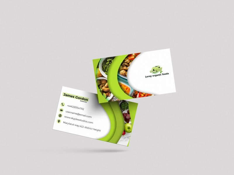 Business card mockup